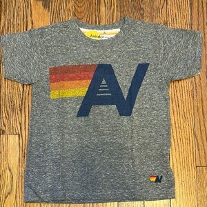 Aviator Nation Kids Gray T-Shirt with Multicolor Logo